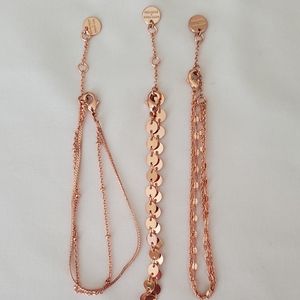 Pura Vida Aspyn Ovard Rose Gold Bracelets